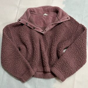 Pink rose sherpa